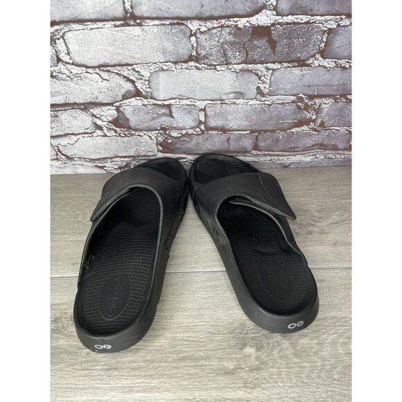 OOFOS OOAHH SPORT FLEX MATTE BLACK SLIDE SANDALS UNISEX Men Sz 11M US/44EU main image 16